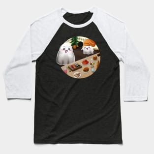 Kawaii Ghosts - A Chef cook a delicious buffet Baseball T-Shirt